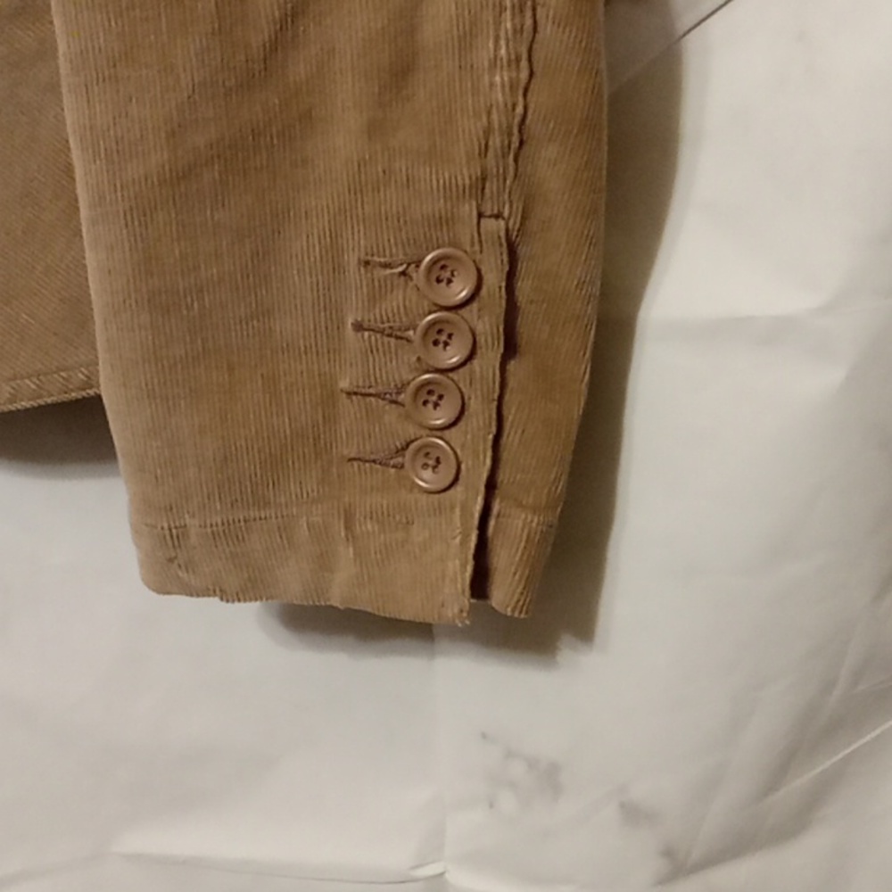 St. John's Bay Tan Suede Button-Front Jacket - Picture 4 of 9